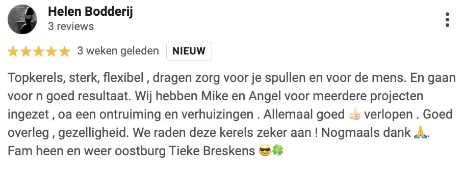 Huis Ontruimen / verhuizen recensie zeeland - Star Wave Pro